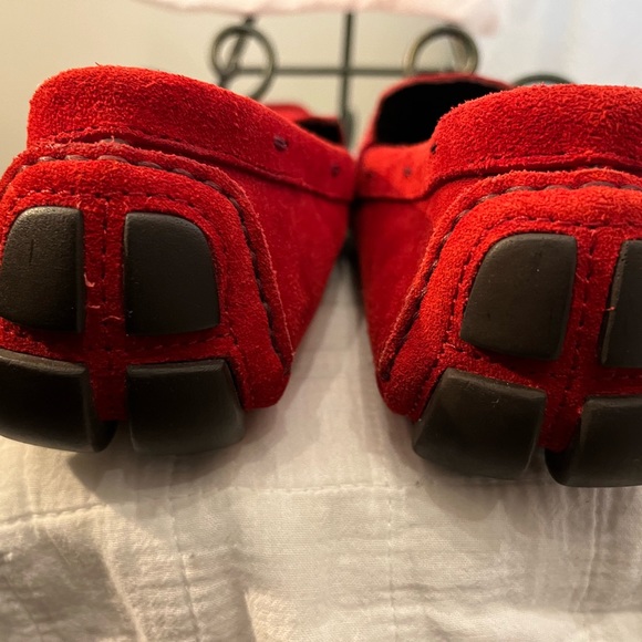 Prada Red Suede Driving Mocs - Picture 5 of 5